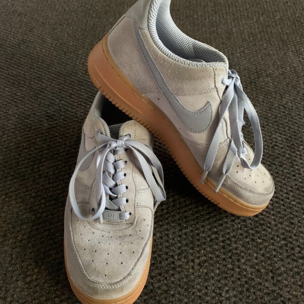 Suede Blue Nike Air Force Ones